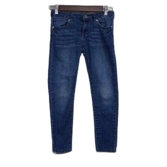 Levi's Girls Cropped Denim Legging Size 10 Reg Adjustable Waist - Picture 3 of 15